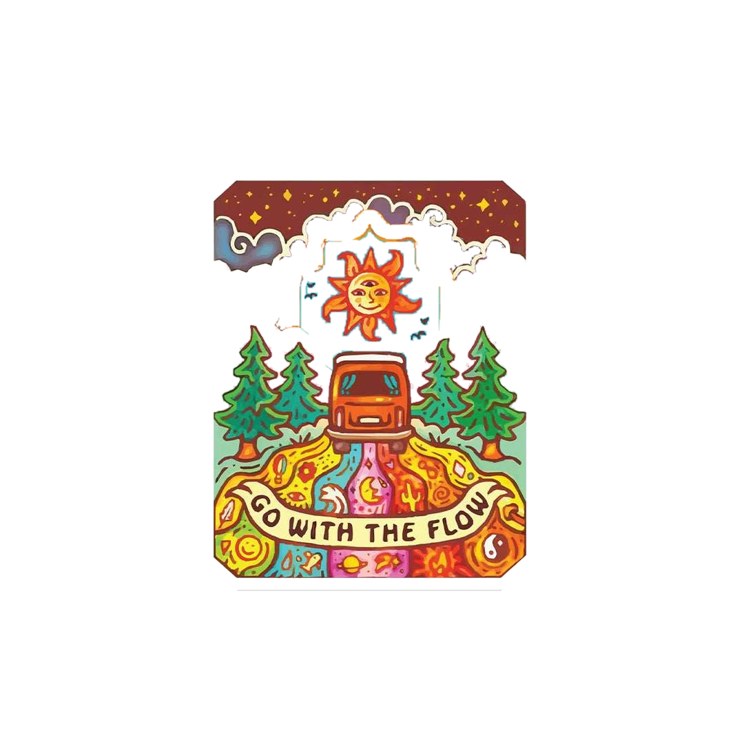 Go With The Flow Sticker